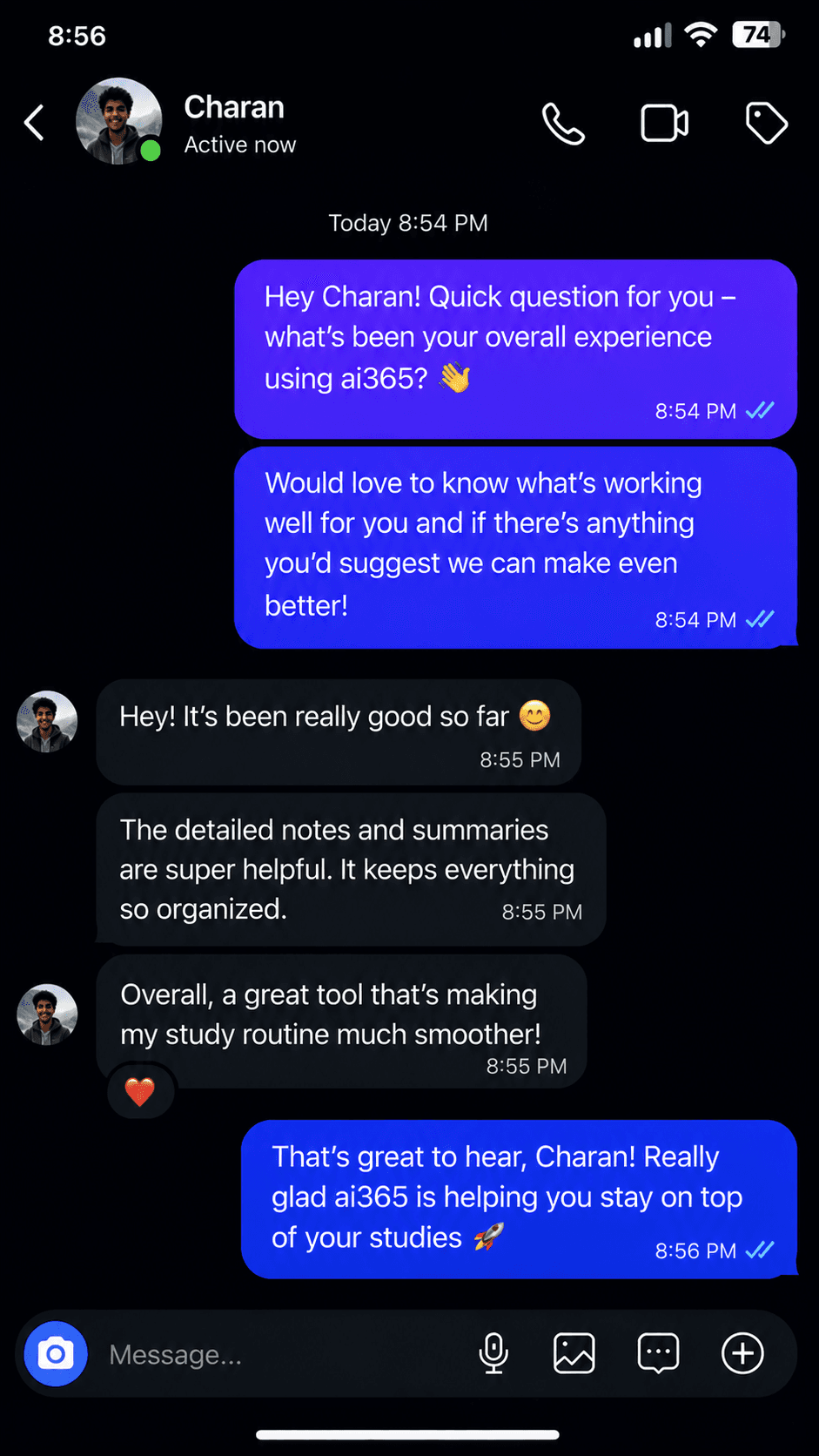 Student Testimonial