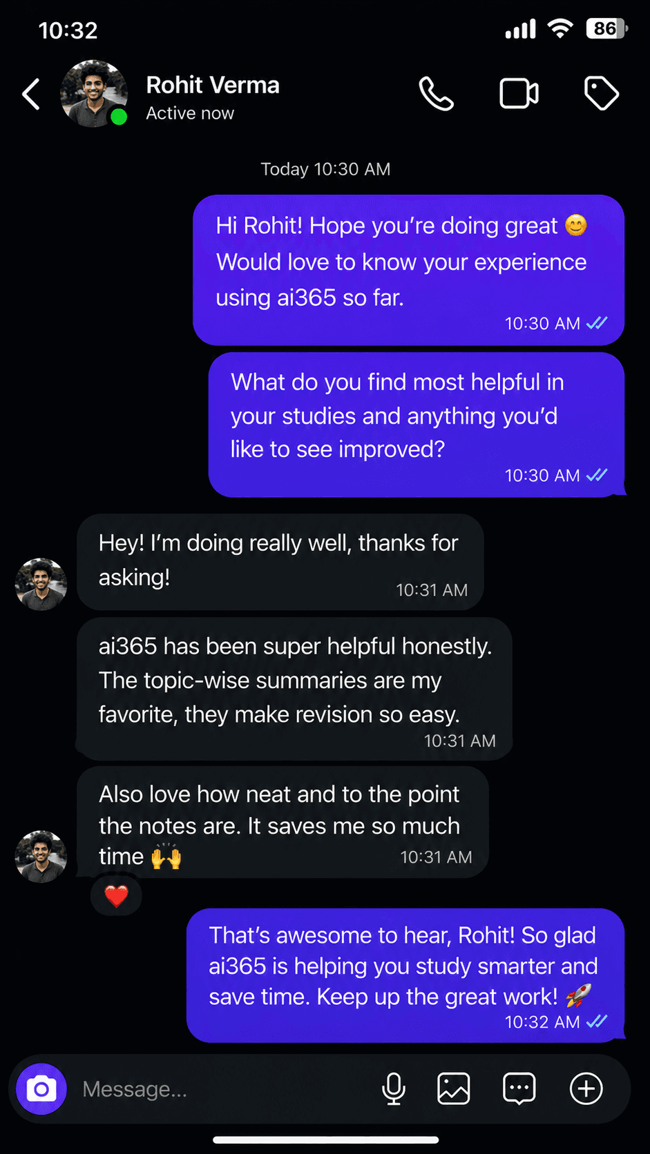Student Testimonial